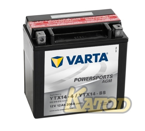 VARTA Powersports AGM 512 014 020