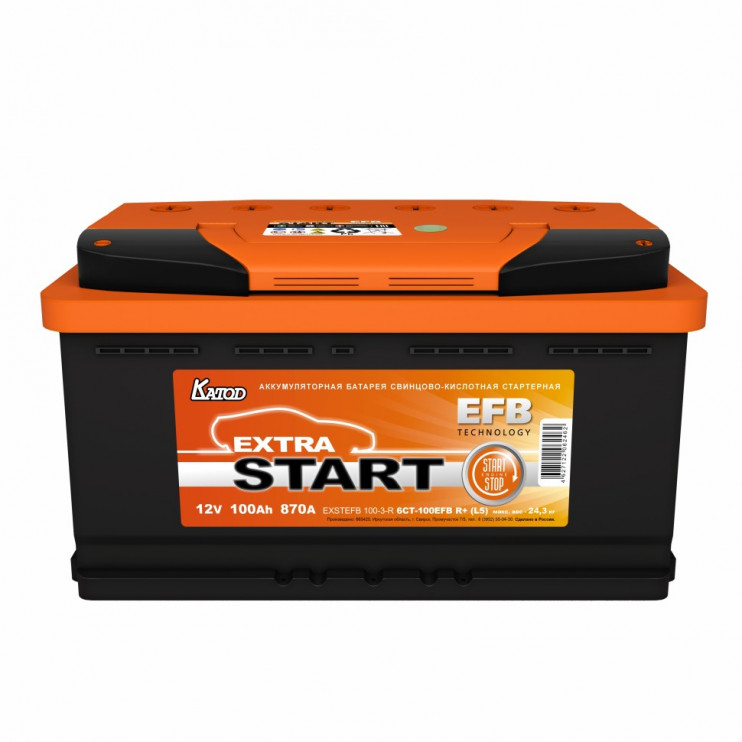 Extra Start EFB 6СТ-100VL-З-R